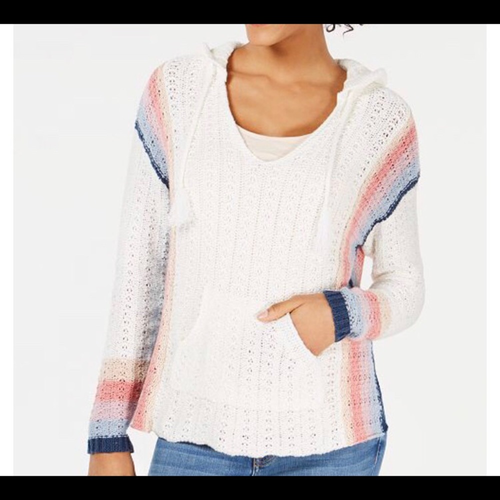 Baja Striped Hoodie Sweater